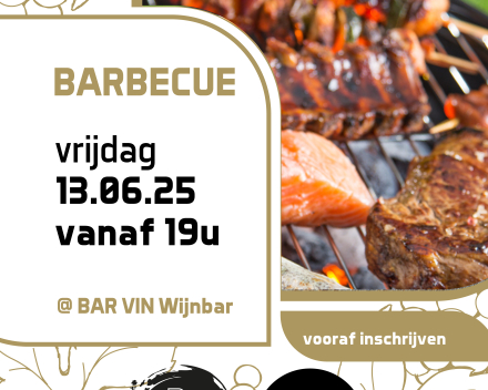 Barbecue • vrijdag 13 juni 2025 vanaf 19u