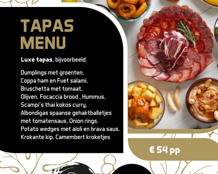 Tapas & Wine • zondag 8 juni 2025 vanaf 17u