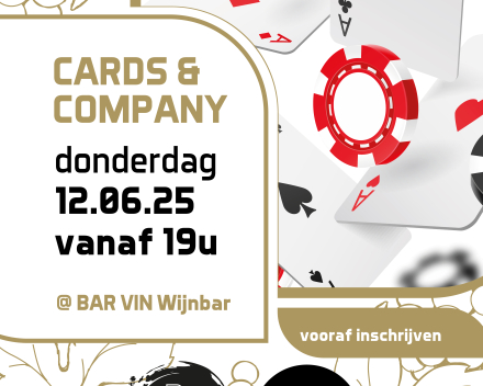 Cards & Company • donderdag 12 juni 2025 vanaf 19u