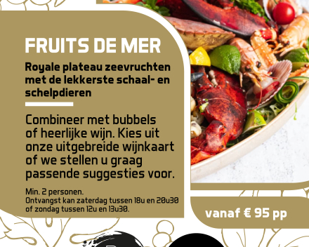 Fruits de mer • zondag 14 september 2025 vanaf 12u