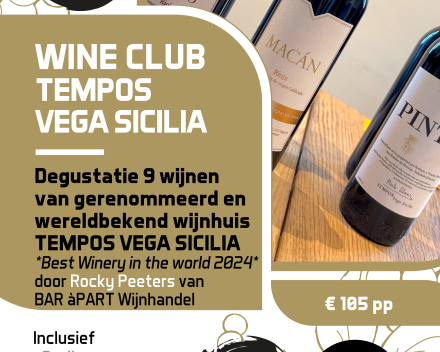 Wine Club Tempos Vega Sicilia • donderdag 2 oktober 2025 om 20u