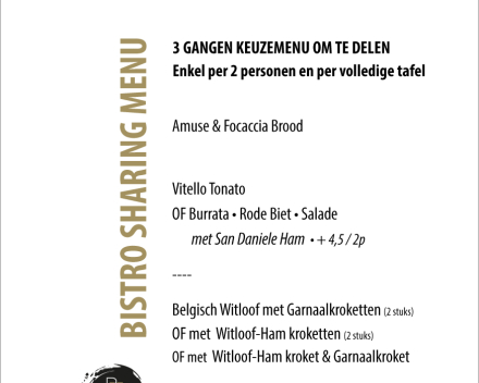 BISTRO SHARING MENU