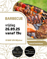 Barbecue • vrijdag 26 september 2025 vanaf 19u