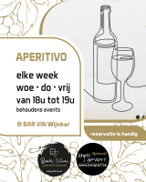 Apéritivo • elke woe, do en vrij van 18u tot 19